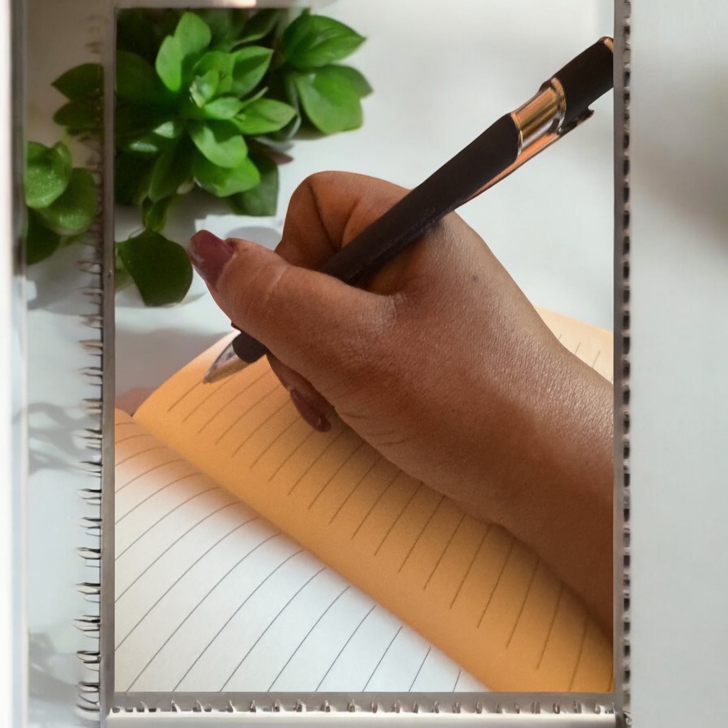 Premium Leather Engraved Lined Journal
