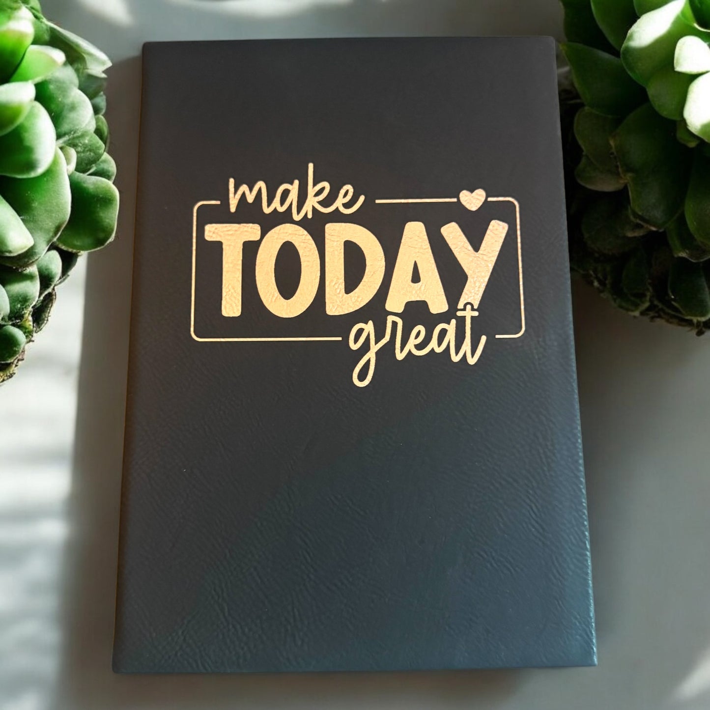 Premium Leather Engraved Lined Journal