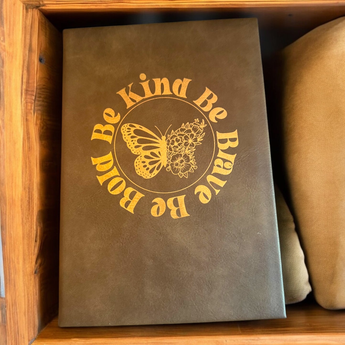Premium Leather Engraved Lined Journal