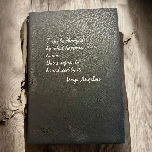Premium Leather Engraved Lined Journal
