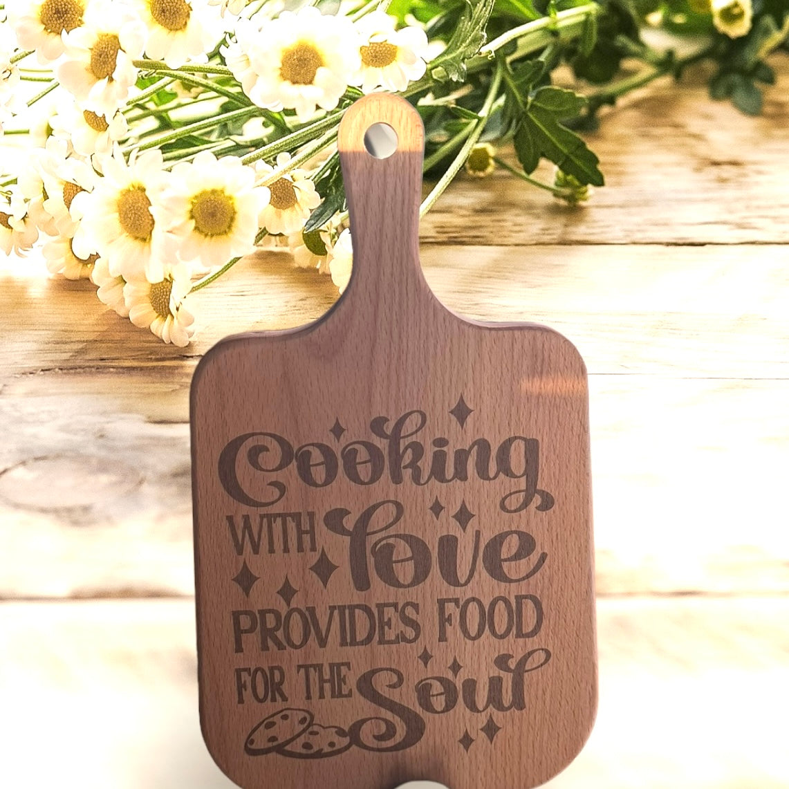 Wood Cutting Board with Handle Engraved Cutting Board Charcuterie Board Pizza Board