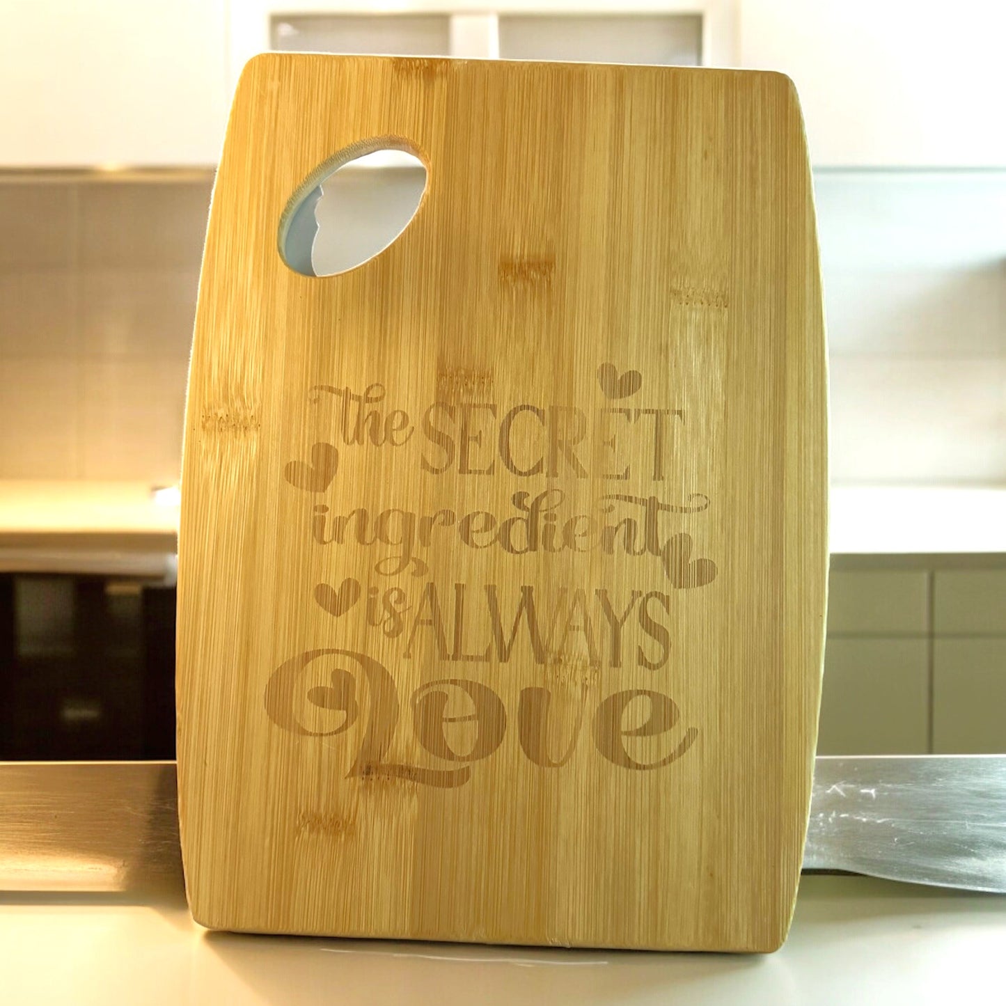 Bamboo Wood Engraved Cutting Board