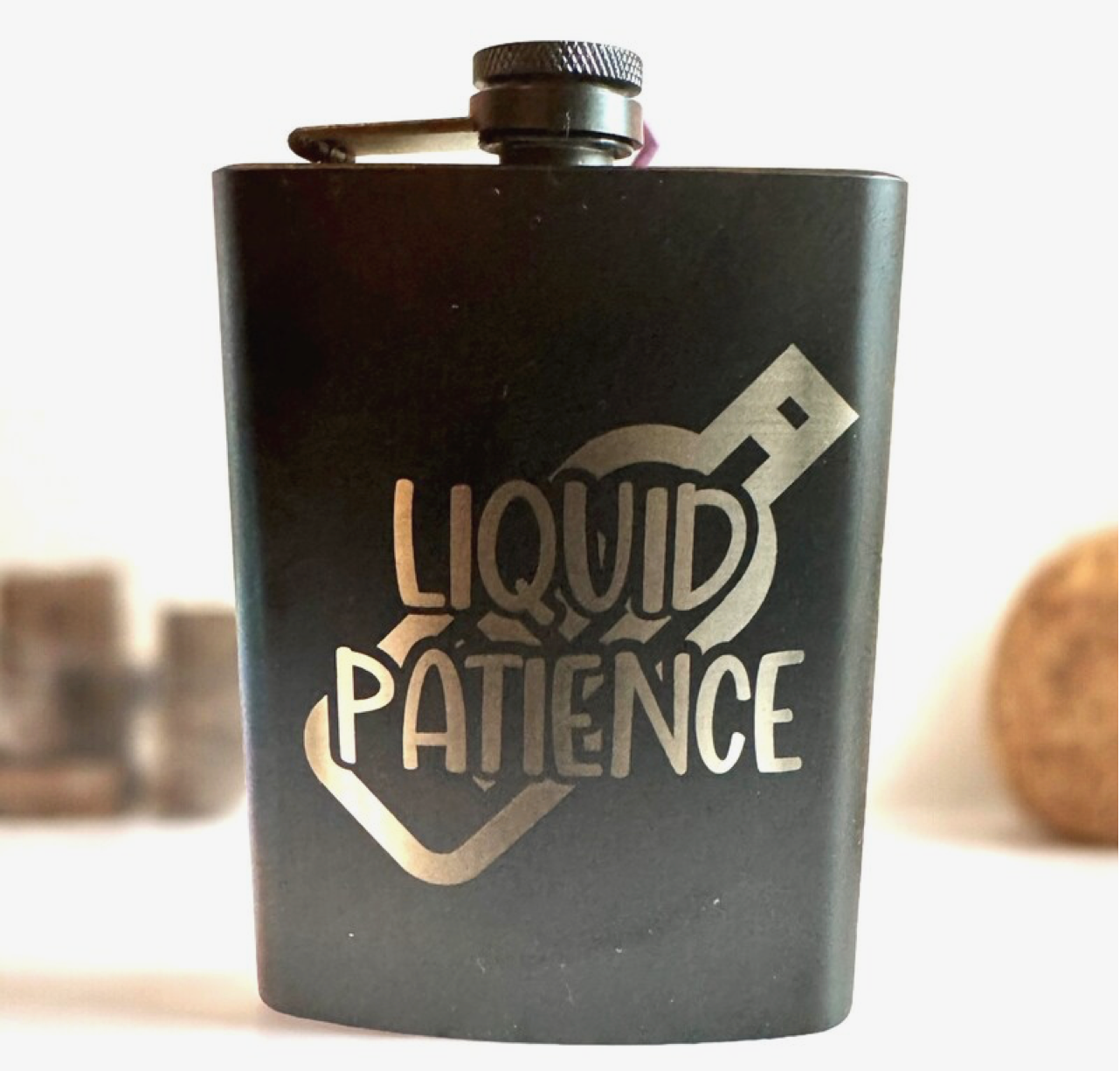 Engraved 8oz Hip Flask-Stainless Steel Flask for Men and Women-Unique Gift for Special Occasion