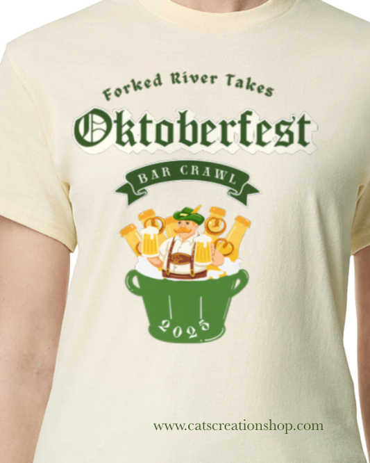 Custom Oktoberfest Pub Crawl T-Shirt - Personalized Beer Festival Tee